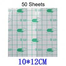 50/100Sheets Waterproof Transparent Adhesive, Wound Dressing Tape Fixer Plaster Stretch Fixation Tape Tattoo Aftercare Bandage - Multicolor - View 9