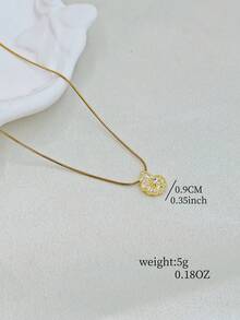 1 chiếc vòng cổ hình vỏ sò phong cách đại dương mùa hè, phù hợp với trang phục mùa xuân/hè của nữ, dây xích hình rắn có thể điều chỉnh độ dài để phù hợp với kích cỡ của bạn. - Vàng - Xem 9