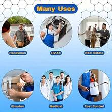 100 chiếc bọc giày dùng một lần, giữ cho giày luôn khô ráo và sạch sẽ, ngăn bụi bẩn và mảnh vụn làm bẩn giày. - màu trơn - Xem 3