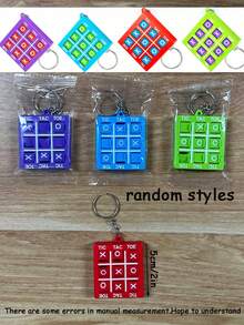 迷你井字棋钥匙扣，青少年减压玩具 - 彩色 - 查看 8