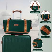 YSTYLE Luggage Sets 5 Piece,Expandable Hardshell Suitcase Set, Travel Suitcases With Durable Spinner Wheels And TSA Lock - Greenish-brown - View 9