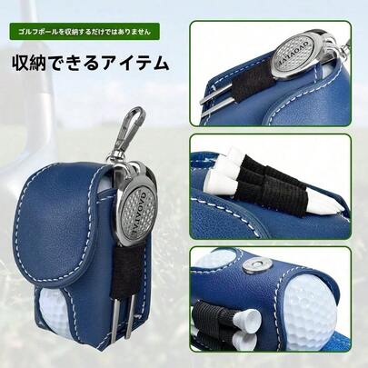 ゴルフボール掛け袋 ボール収納袋 携帯用収納掛けバッグ ミニ版ボールバッグ