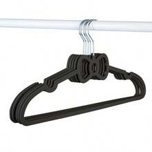 10pcs Pink Butterfly Shaped Plastic Hangers, Creative Student Dorm Clothes Drying Rack, Cute Non-Slip Clothing Hanger - Multicolor - View 6