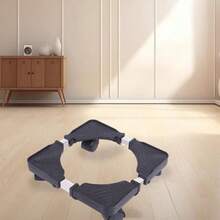 Soporte de Base de Plantas Ajustable Soporte de Maceta Universal con Ruedas para el Jardín Doméstico Uso del Patio Adecuado para Varias Especificaciones de macetas. plástico - negro - Ver 5