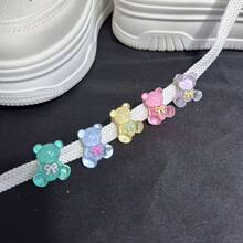 5/10pcs Cartoon Bear Shoe Charms, Cute Animal Shoe Lace Decorations Suitable For Sports Shoes, Personalized Decoration, Holiday & Birthday Gift - Multicolor - View 5
