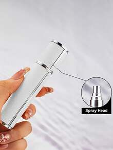 1 chai nước hoa da có thể tái sử dụng, chai xịt rỗng cầm tay, bình xịt nước hoa du lịch unisex, thiết kế nhỏ gọn, vòi xịt thời trang, đầu phun chất lượng, chiết nước hoa, dành cho người yêu thích nước hoa, sử dụng hàng ngày. - Xem 5