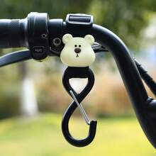 1pc Cute Cartoon Donkey Design Baby Stroller Hook, Nylon Strap Stroller Hanger Accessory - Multicolor - View 11