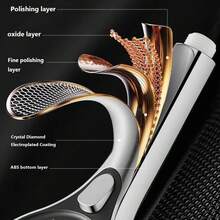 13厘米高压三功能柔和喷淋花洒套装，易于安装，带防堵塞硅胶喷嘴，仅适用于淋浴（1个花洒+1个支架） - 1 showerhead+1 bracket - 查看 9