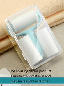 Portable Roller Lint Remover Mini Lint Roller Clothes Lint Remover Carry-On Lint Removing Magic Tool - 1 Handle + 3 Replacement Parts - View 9