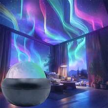 1pc Aurora Projection Floor Lamp, Remote Control, Multi-Color Switching, Suitable For Indoor Space Wall Decor, Perfect Gift For Couples, Family And Friends. Easter Gift - Multicolor - View 10