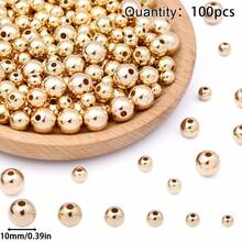 100-1000颗亚克力光滑圆珠,CCB散珠,DIY首饰制作材料,适用于项链、手链、耳环、手工串珠 - diy - 查看 10