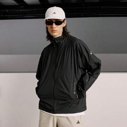Adidas 男士 TH LW WV JKT 休闲百搭日常运动梭织夹克