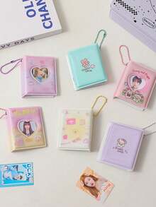2-Inch Cute Cartoon Photo Album, Photo Card Storage Album, Idol Card Collection Album, Cute Heart-Shaped Hollow Card Album, Kawaii Little Rabbit Mini Photo Album, K-Pop Card Album, Business Card & Photo Card Storage Album, 32 Card Slots - Multicolor - View 4