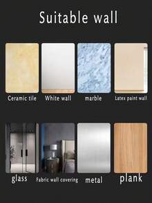 8 PIEZAS Soportes para barras de cortina sin taladro, sujetadores autoadhesivos para barras de cortina, ganchos colgantes de cortina sin clavos, montaje en pared, ganchos para barras de cortina de uso pesado para baño, dormitorio, cocina, hogar, hotel, oficina, ventana, puerta, barra de cortina de ducha - Multicolor - Ver 9