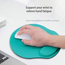 1pc Plain Anti-Slip Mouse Pad, Suitable For Daily Desktop Office Use - View 4