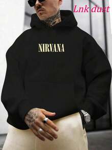 Y2K Men's Hoodie Casual Hoodie, Street Print, 250g Polyester Men's And Women's Clothing Casual And Cozy Hoodies Leyo, Long-Sleeved Hoodie, Versatile Casual Top For Autumn/Winter - 黑色 - 查看 4