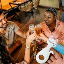 1 Dụng cụ mở nắp chai hình mèo dễ thương (Đen, Hồng, Xám, Trắng) - Dụng cụ mở nắp chai bia sáng tạo, dụng cụ nhà bếp, móc nam châm gắn tủ lạnh dùng cho gia đình, quán bar và các bữa tiệc (Đen, Hồng, Xám, Trắng) - Nhiều màu - Xem 8