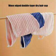 1 Peça Toalha de Cabelo Super Absorvente e de Secagem Rápida, Touca de Banho Grossa, Toalha de Secagem de Cabelo de Alta Qualidade Sem Atrito, Touca de Banho Absorvente, Turbante de Secagem de Cabelo Super Absorvente, Suprimentos de Banheiro, Acessórios de Banheiro - Multicolorido - Visão 7