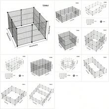 DIY Modular Pet Fence Metal Mesh Pet Cage Small Pet Indoor Fence Suitable For Mini Pigs, Guinea Pigs, Hamsters, Small Pets Single Panel Iron Mesh Size 30 * 40 Cm (11.81 * 15.75 Inch) - Multicolor - View 6