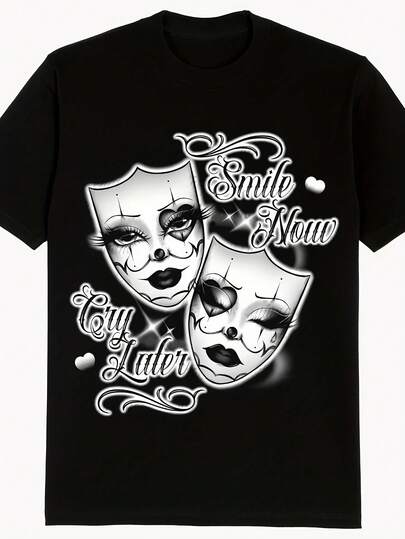 Camiseta de Mujer con Estampado de Moda, Cómoda Camiseta Casual de Manga Corta, Tela Cómoda Adecuada para Todas las Estaciones, Lavable a Máquina, Ideal como Regalo Económico para Diversas Fiestas, Cuello Redondo Casual y Moderno