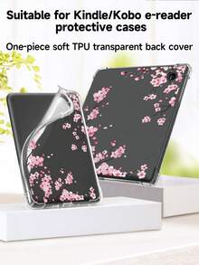 Ayotu 1 Pc Flowers & Cherry Blossoms & Magnolia Transparent Shell,Compatible 11 Generation/ 10/ 9/ Air 7th 11inch/ Air 5th/Kindle Paperwhite 11th/Kobo Libra Colour/Kindle 6-Inch Case, Full Coverage Clear Case,Silicon Soft Shell. - Multicolor - View 9