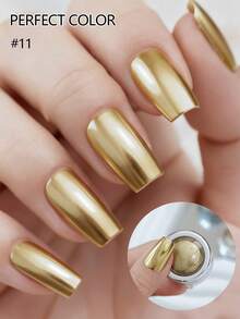 13 Jars Perfect Color Powder Pearl Makeup Set, Mirror Effect Silver Metallic Holographic Dip Powder, Suitable For Resin Crafts And Nail Art, Decorative Iridescent Mermaid Pigment - Multicolor - View 5