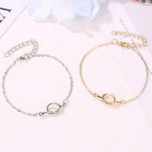 Bộ 1/2/3/4 vòng tay tình bạn bằng thép không gỉ, hình trái tim, thích hợp làm quà tặng cho bạn gái ở xa, chị em gái, các cặp đôi, quà sinh nhật, quà Giáng sinh, quà ý nghĩa. - Bạc - Xem 5