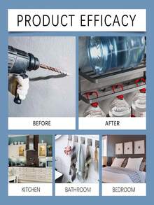 JAYSUING 1pc No-Nail Glue, Strong Adhesive Sealant, Waterproof & Moisture-Proof, Suitable For Wood, Metal, Ceramic, Plastic, Bathroom & Kitchen Shelves, Household Essential - A - View 4