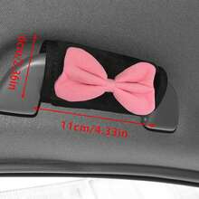 3件套汽车冬季蝴蝶结毛绒变速杆套装，变速杆套装，拉杆套装，换挡杆套装，手刹换挡杆套装，手动变速器通用型汽车配件 - 蝴蝶結 - 查看 11