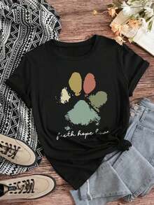 Women T-Shirts - Black - View 6