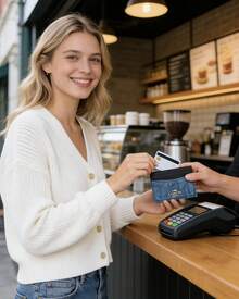 Coach 10 Card Slots RFID Blocking Slim Wallet, Made Of Cotton Fabric With Diamond Pattern Design - Blue - View 2