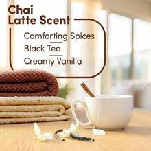 Cozy Collection Liquid Fabric Softener, Chai Latte Scent,  7.8 Oz,Basic Household Laundry Detergent With Strong Stain Removal Power. Effective For Cleaning Stains On Collars, Cuffs, And Hems. Perfect For Everyday Laundry Needs. High Cost-Performance Ratio. - Mặc định - Xem 4