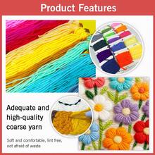 Kit de bordado de aguja de perforación DIY, adecuado para principiantes, incluye aguja de perforación, hilo, instrucciones, aro de bordado y tela preimpresa con patrones de gato, panda y perro, conjunto de manualidades creativas para decoración de pared del hogar y regalos, kit de bordado de aguja de perforación plana 2D/kit de inicio/kit divertido, 20X20cm (7.87X7.87 pulgadas) - 20 x 20 cm - Ver 10