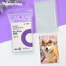 50入 56*87 Mm 韓系高透明卡套，適用於3吋小卡、迷你卡、K-Pop小卡及星專輯，無酸CPP保護套 - 彩色 - 查看 4