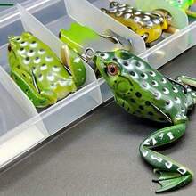 5-Pack Frog Fishing Lures, Weedless Soft Topwater Baits For Bass, Trout, Pike & Snakehead Fishing - 5pcs Frog Lure Set - View 5