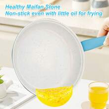 13-Piece Sky Blue Non-Stick Cookware Set With Utensils, Kitchen Pots And Pans Set With Glass Lids, Easy To Clean Uniform Heat Conduction Cookware For Home & Apartment - 查看 5