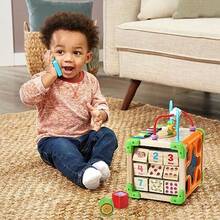 CdbdfsLeapFrog Touch And Learn Electronic Musical Light-Up Wooden Activity Cube Toy Animal Themed Ages 1 And Upfhrsdf - As Pic - View 5
