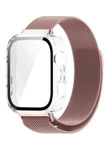 2条装不锈钢黑色磁吸表带,带屏幕保护膜,适用于华为Watch Fit 3、华为Watch Fit 4、华为Watch Fit 4 Pro,男女通用可调节替换腕带,金色、银色、玫瑰金、黑色渐变色可选,理想的圣诞节和生日礼物。 - 黑色 - 查看 2