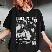 Vintage 90s Bootleg Style Straykid T-Shirt, Retro Stray Kid T-Shirt, Straykid Gifts For Man And Women Unisex T-ShirtExclusive T-Shirts For Premium Fans Unisex Casual Short-Sleeved Tees A Must-Have For Fans Suitable For Festivals, Parties, Homewear, Daily Commutes, Back-To-School Outfits And Concert Looks Printed And Shipped In The USA 100% Cotton T-Shirts Opaque, Versatile Basic Tees Premium Fan-Exclusive T-Shirt – Hip-Hop Music & Culture Themed, Unisex Casual Short Sleeve, Rap Star Graphic, Y2K Style, Fun Christmas & New Year Design. Ideal For Holidays, Parties, Loungewear, Daily Commutes, Back-To-School & Concerts. Printed And Shipped In The USA. 100% Cotton, Opaque, Versatile Basic Tee. - 黑色8 - 查看 1