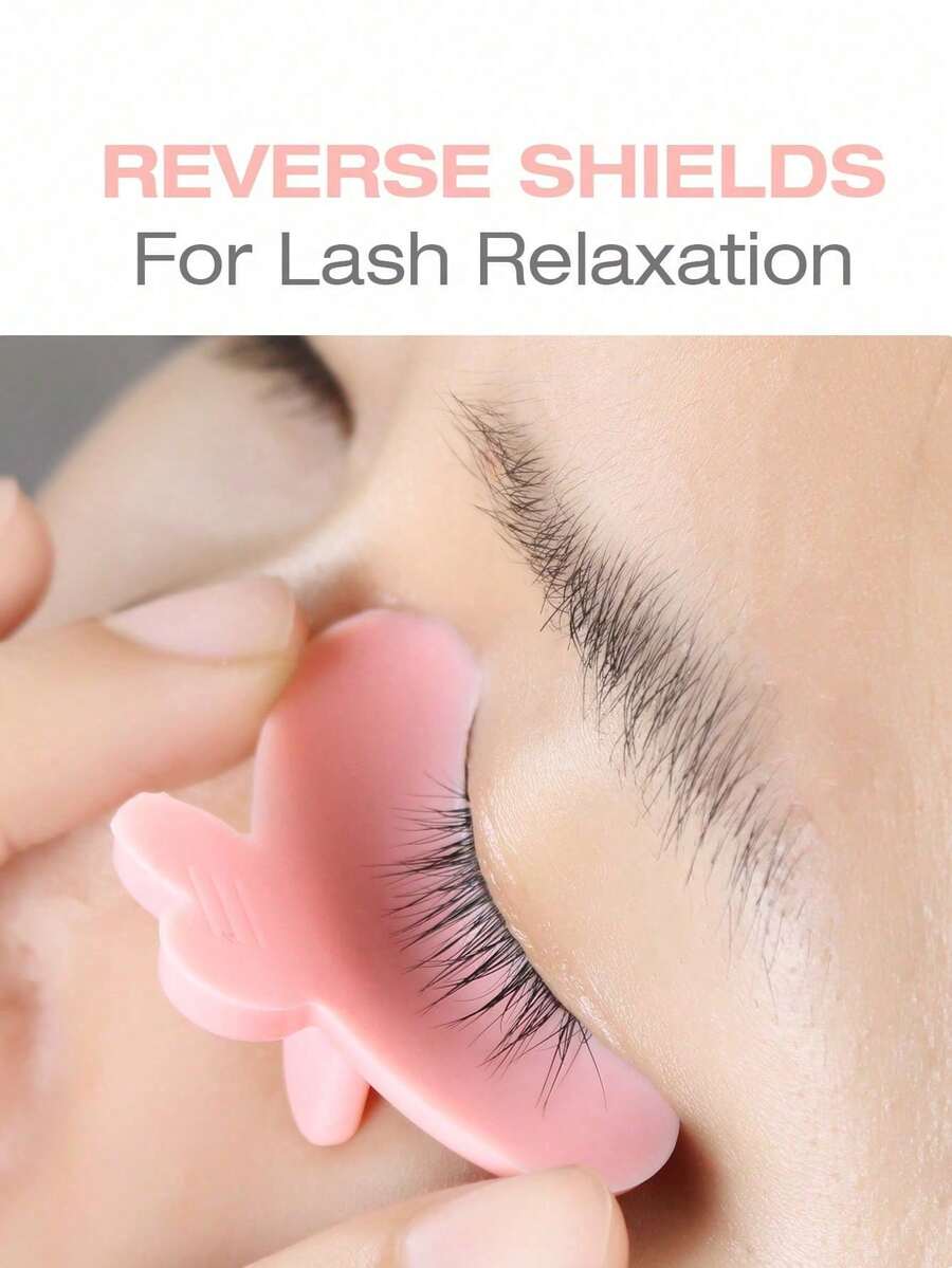 1pc Reusable Eyelash Lift Pad, Non-Slip Anti-Fall Eyelash Curler, Suitable For Eyelash Tinting/Lifting, Comes With Eyelash Extension Curling Rod - Multicolor - View 1