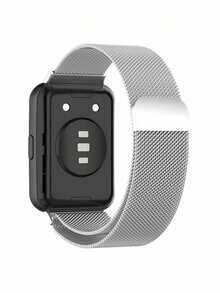 2条装不锈钢黑色磁吸表带,带屏幕保护膜,适用于华为Watch Fit 3、华为Watch Fit 4、华为Watch Fit 4 Pro,男女通用可调节替换腕带,金色、银色、玫瑰金、黑色渐变色可选,理想的圣诞节和生日礼物。 - 黑色 - 查看 11