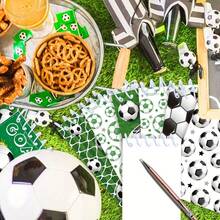 1 Soccer Pen, 1 Soccer Notebook, 1 Soccer Notebook, Soccer Pen Set, Random Soccer Theme Set: Ball Ballpoint Pen And Memo Pad, Mini Spiral Notebook Gift Bag Filling, Suitable For Teacher Classroom Rewards, Birthday And Graduation Gifts - Sets - View 1