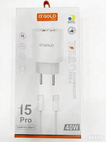 A'GOLD Pro 9.1A 40W Turbo Charger Kit | Compatible With IPhone 15/16/17/Android | Type-C Cable Included - 查看 4