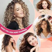 24 Pieces With 12 Large Rollers And 12 Clips For Voluminous Long Thick Hair (Hot Pink) - Multicolor - View 5