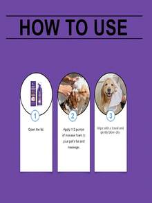 EelJoy Pet Grooming Mousse, Gentle Ingredients Clean Odor, Keep Pet Fur Smooth And Shiny - one-size - View 3