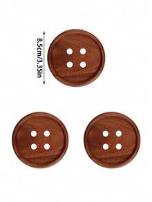 1 Set Of 6pcs Original Colorful Button Coasters, Dopamine Themed Round Wooden Coasters With Cross Iron Holder, Elegant Coffee Cup Mat For Home Decor, Restaurant, Hotel, Coffee Shop, Living Room Dining Table Coaster Holder, Gift - Multicolor - View 18