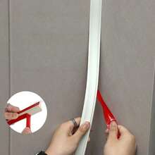 1pc Self-Adhesive TPE Material Wall Crevice Decorative Line, Baseboard, Ceiling Trim, Tile Grout Decorative Line, Wall Decor For Home - B - View 8