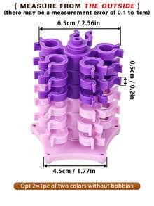 1pc Spool-Shaped Storage Box Or Set With Storage Tower And Spools, Creative And Practical Design To Store Regular Plastic Or Metal Sewing Machine Bobbins, Multifunctional Bobbin Holder Sewing Accessory - A - View 14