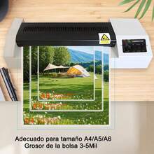 Máquina de recubrimiento de película fría y caliente doméstica de 13 pulgadas de ancho 320 máquina de sellado de plástico máquina de sellado de pegamento A3 foto máquina de sellado de papel A3 máquina de recubrimiento de película máquina de sellado de embalaje reglas de belleza de la máquina de sellado de plástico - Tipo de Enchufe A USA (110-127V) - Ver 9