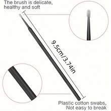 100 Sets Of Miniature Brushes, Eyelash Tools, Miniature Cotton Swabs For Extending Eyelashes, Miniature Rods, Eyelash Comb - Multicolor - View 5